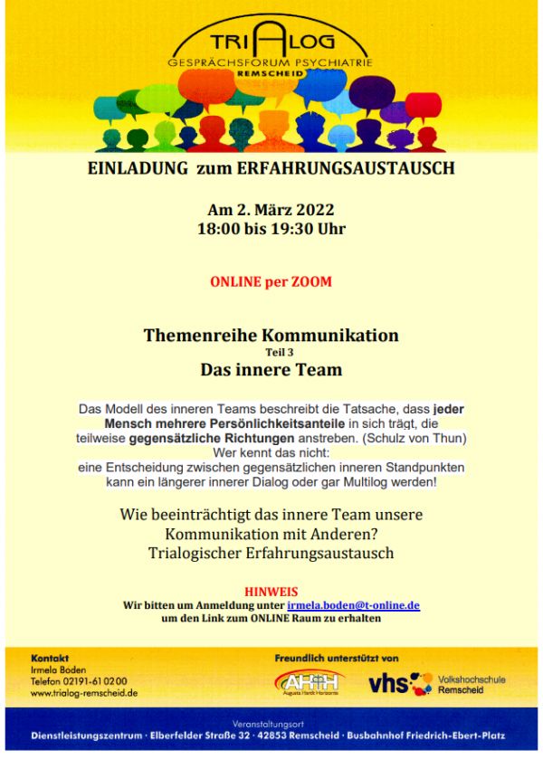 Einladung zum Trialog