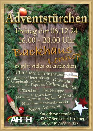 Adventstürchen im AHH